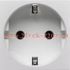 Розетка Daccord Metra45 2К+З без шторок винтовой зажим 2М, белая (аналог 077210 Mosaic)