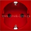 Розетка Daccord Metra45 2К+З без шторок автозажим 2М, красная