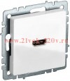 Розетка HDMI ИЭК BRITE белый (РHDMI ИЭК BRITE-0-БрБ) BR-H10-K01