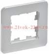 Рамка 1-м BRITE РУ-1-1-Бр метал. алюм. RE IEK BR-M12-M-01-K47