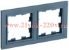 Рамка на 2 поста ИЭК BRITE маренго (РУ-2-БрМ) BR-M22-K35
