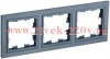 Рамка на 3 поста ИЭК BRITE маренго (РУ-3-БрМ) BR-M32-K35