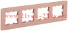 Рамка на 4 поста ИЭК BRITE стекло дымчатый RE (РУ-4-2-Бр) BR-M42-G-41-K97