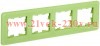 Рамка на 4 поста ИЭК BRITE стекло эко грин RE (РУ-4-2-Бр) BR-M42-G-41-K06