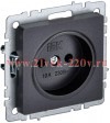 Розетка ИЭК BRITE 2P 10А черный (РС10-1-0-БрЧ) BR-R10-10-K02