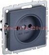 Розетка ИЭК BRITE 2P 10А маренго (РС10-1-0-БрМ) BR-R10-10-K35