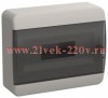 Щит накладной пластиковый ИЭК Tekfor ЩРН-П-12 12м белый черная прозрачная дверь IP41 (01-01-021) TF5-KP12-N-12-41-K01-K03