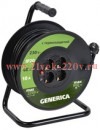 Катушка УК40 с т/з 4 места 2P+PE/40м 3х1,0мм2 GENERICA