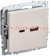 Зарядка ИЭК BRITE USB A+С 3,1А бежевый (РЮ11-1-БрКр) BR-U22-018-K10