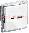 Зарядка ИЭК BRITE USB A+С 3,1А белый (РЮ11-1-БрБ) BR-U22-018-K01
