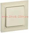 Выключатель 1-клавишный ИЭК BRITE 10А в сборе бежевый (ВСР10-1-0-БрКр) BR-V10-0-10-K10-F