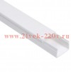 Кабель-канал ИЭК с крышкой 25х16 ПВХ белый 2м/шт [уп.50м] Ecoline (кабельный короб) CKK11-025-016-1-K01