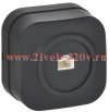 Розетка компьютерная ИЭК GLORY открытой установки RJ45 5E РК10-ХЧм черный матовый EKH10-K02M