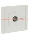 Розетка TV оконечная ИЭК FORTE&PIANO FP228 белый FP-A10-O-K01