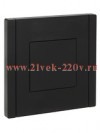 Заглушка с суппортом ИЭК FORTE&PIANO FP141 черный FP-PL10-K02