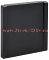 Выключатель кнопочный одноклавишный ИЭК FORTE&PIANO FP110 10А черный FP-V14-0-10-1-K02