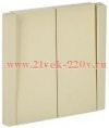 Переключатель двухклавишный с индикацией ИЭК FORTE&PIANO FP408 10А ваниль FP-V22-1-10-1-K10