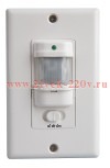 Датчик движения в подрозетник ДД 028 белый 1200Вт 140° 9м ИЭК LDD12-028-1200-001