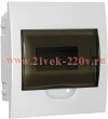 Щит встраиваемый GENERICA ЩРВ-П-8 8м прозрачная дверь IP41 IEK