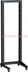 ITK LINEA F Стойка 1-рамная на рол. 24U 600х600мм черная
