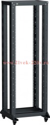 ITK LINEA F Стойка 2-рамная на рол. 20U 600х600мм черная