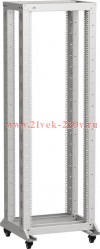 ITK LINEA F Стойка 2-рамная на рол. 37U 600х600мм серая