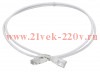 ITK Коммутационный шнур кат.5E UTP LSZH 1,5м slim язычок бел