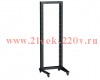 Стойка 1-рамная на рол. 10U 600х600мм черн. LINEA F ITK LF05-10U66-1RM