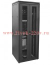 Шкаф напольный LINEA N 45U 800х600мм укомпл. двери распашные перфор. черн. ITK LN05-45U86-P2P-SBZ