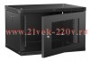Шкаф LINEA W 6U 600х450мм дверь перфорир. черн. 2.0 ITK LWR5-06U64-PF-2