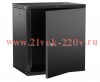 Шкаф LINEA W 12U 600х450мм дверь метал. черн. 2.0 ITK LWR5-12U64-MF-2
