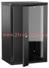 Шкаф LINEA W 18U 600х450мм дверь стекл. черн. 2.0 ITK LWR5-18U64-GF-2