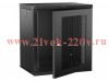 Шкаф LINEA W 12U 600х450мм дверь перфорир. черн. 2.0 ITK LWR5-12U64-PF-2
