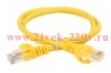 Патч-корд UTP кат.5e 1м желт. GENERICA ITK PC05-C5EU-1M-G