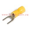 Наконечник кабельный вилочный изолированный НВИ 6.0-6 EasyFix КВТ 90905